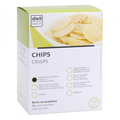 Dietisnack Cheese-Onion protein chips