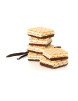 Vanilla flavoured wafer low sugars